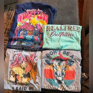 Country farm shirts, misc brands. Size medium